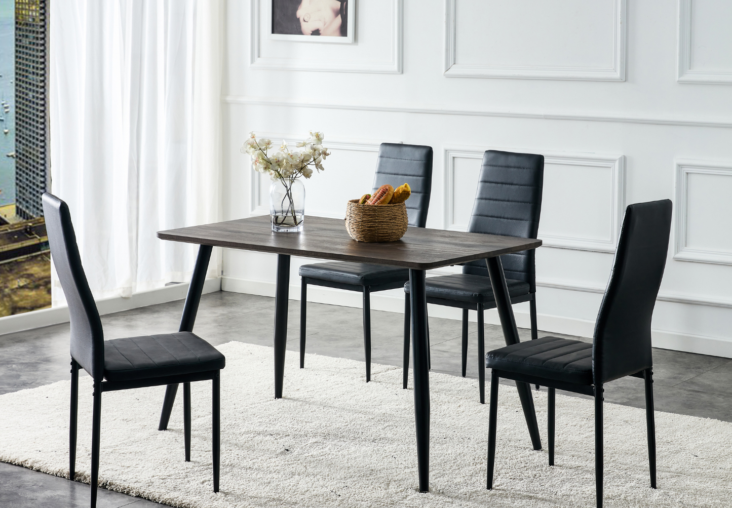 Table à manger Ammo bois (Disponible en plusieurs coloris)