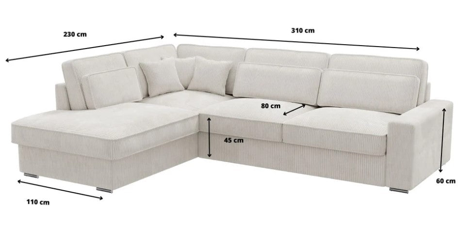 Canapé d'angle LEXUS Beige