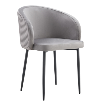 Chaise CARLITA pied noir (Disponible en plusieurs coloris)