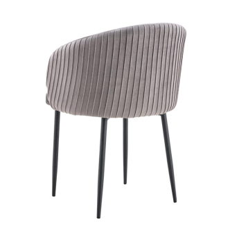 Chaise CARLITA pied noir (Disponible en plusieurs coloris)