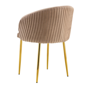Chaise CARLITA pied gold (Disponible en plusieurs coloris)