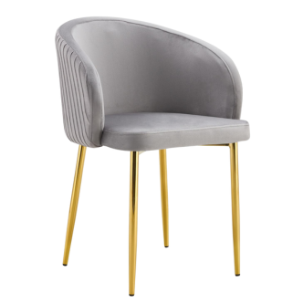 Chaise CARLITA pied gold (Disponible en plusieurs coloris)