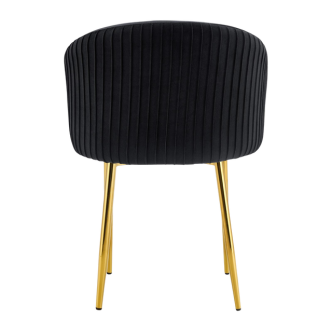 Chaise CARLITA pied gold (Disponible en plusieurs coloris)
