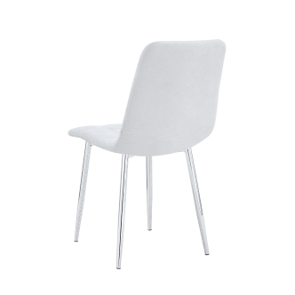 Chaise ELISA pied chrome (Disponible en plusieurs coloris)