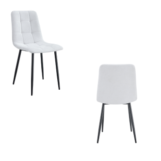 Chaise ELISA pied noir (Disponible en plusieurs coloris)