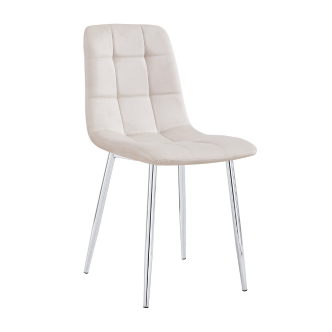 Chaise ELISA pied chrome (Disponible en plusieurs coloris)