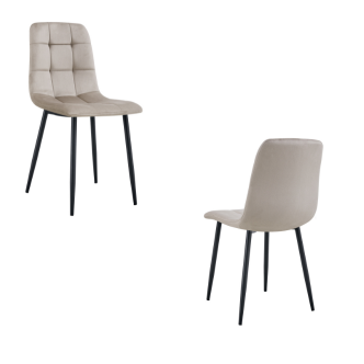 Chaise ELISA pied noir (Disponible en plusieurs coloris)