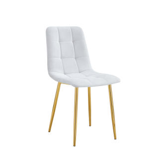 Chaise ELISA pied gold (Disponible en plusieurs coloris)