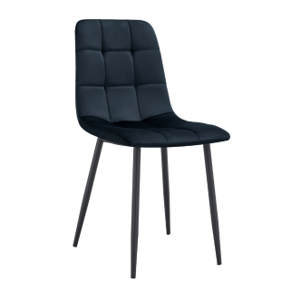Chaise ELISA pied noir (Disponible en plusieurs coloris)
