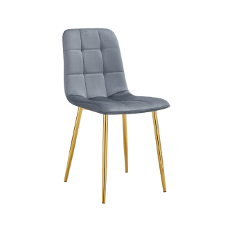 Chaise ELISA pied gold (Disponible en plusieurs coloris)