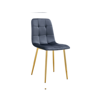 Chaise ELISA pied gold (Disponible en plusieurs coloris)