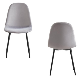 Chaise SCANDINAVE pied noir (Disponible en plusieurs coloris)