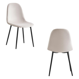 Chaise SCANDINAVE pied noir (Disponible en plusieurs coloris)