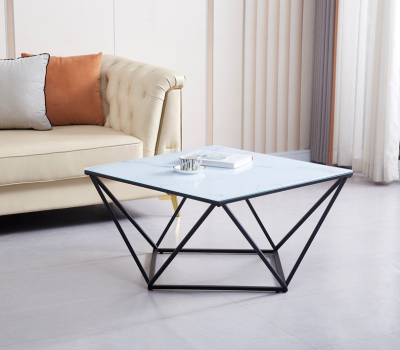 Table basse ALINA pied noir (Disponible en plusieurs coloris)