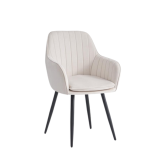 Chaise CANVAS pied noir (Disponible en plusieurs coloris)