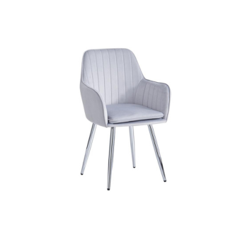 Chaise CANVAS pied chrome (Disponible en plusieurs coloris)