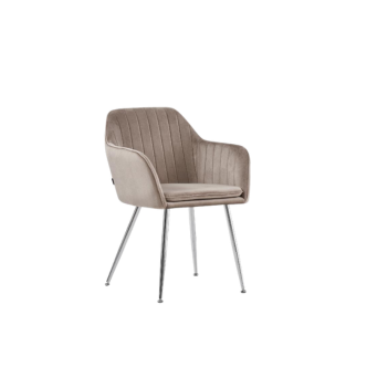 Chaise CANVAS pied chrome (Disponible en plusieurs coloris)