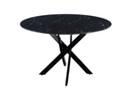 Table à manger Jessica ronde pied noir (Disponible en plusieurs coloris)
