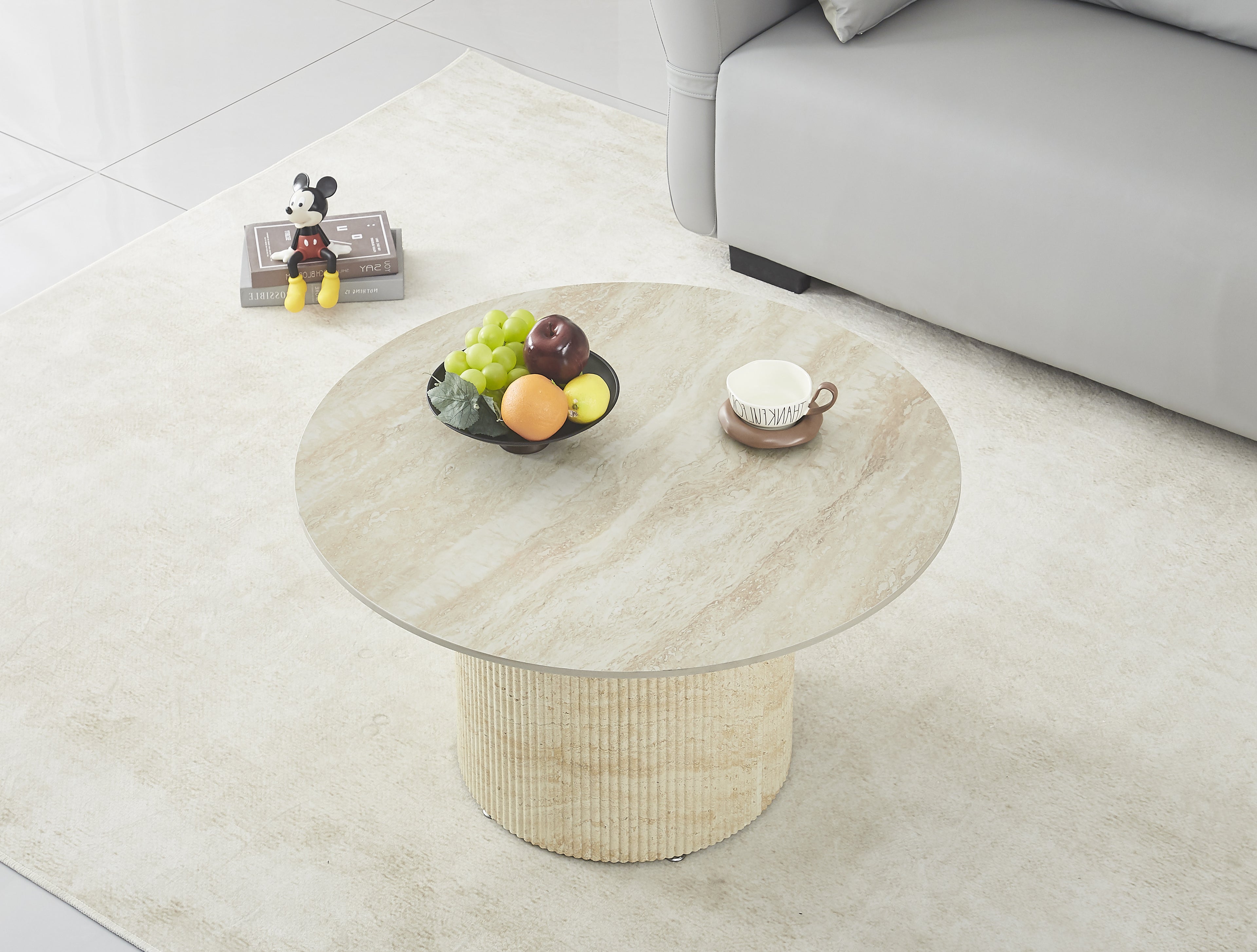 Table basse FAMOUS ( PIED TRAVERTIN )