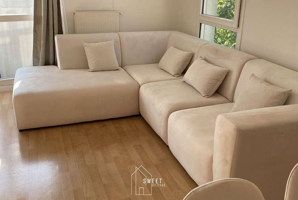 Canapé d'angle COCO (Velours)