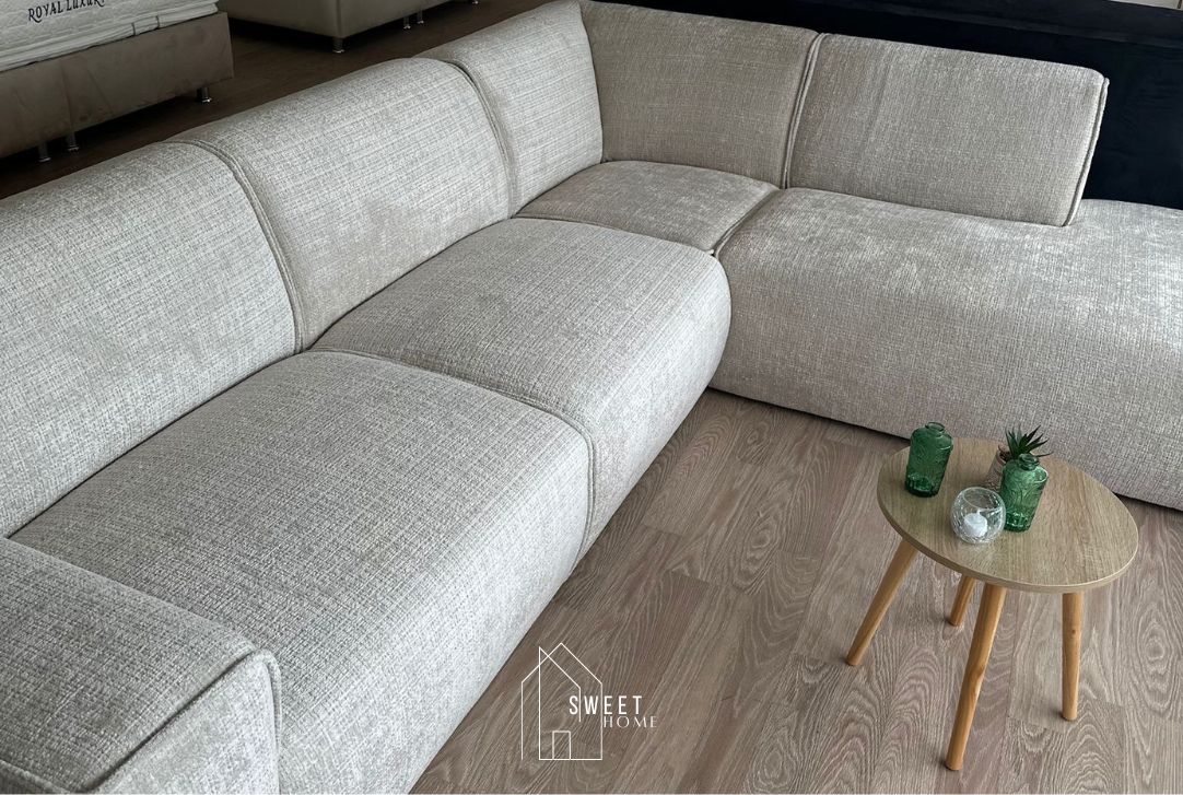 Canapé d'angle COLETTE (Marbella beige)