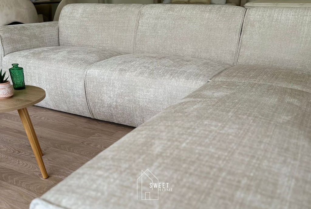 Canapé d'angle COLETTE (Marbella beige)