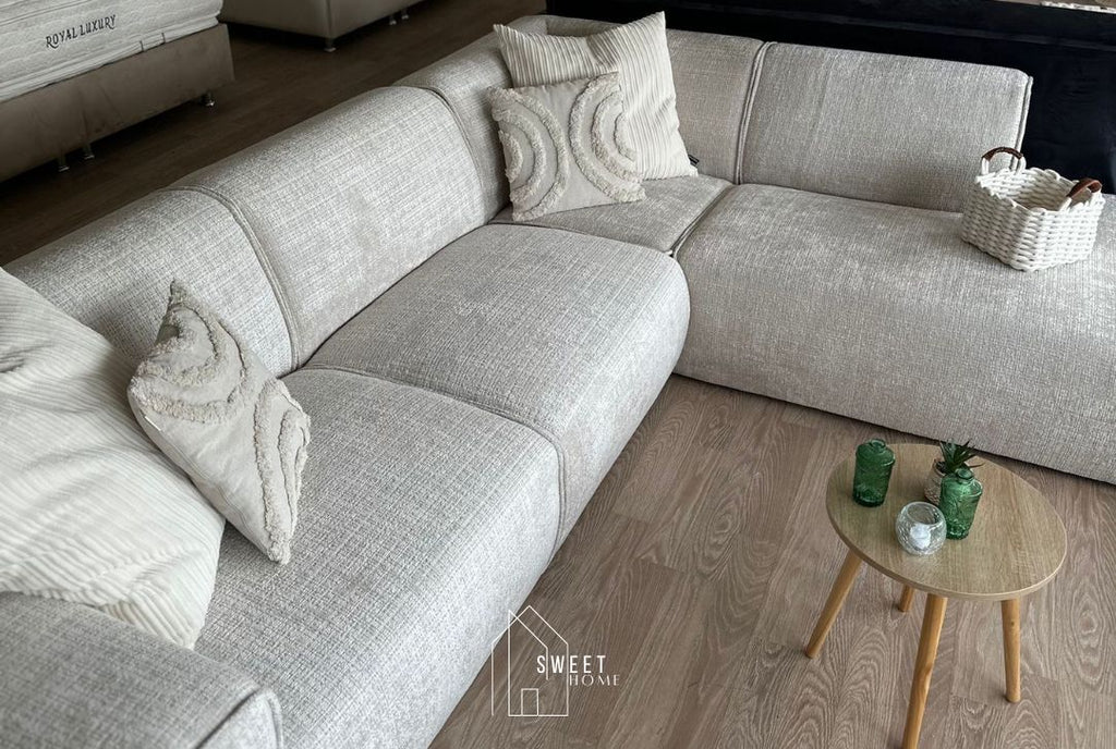 Canapé d'angle COLETTE (Marbella beige)