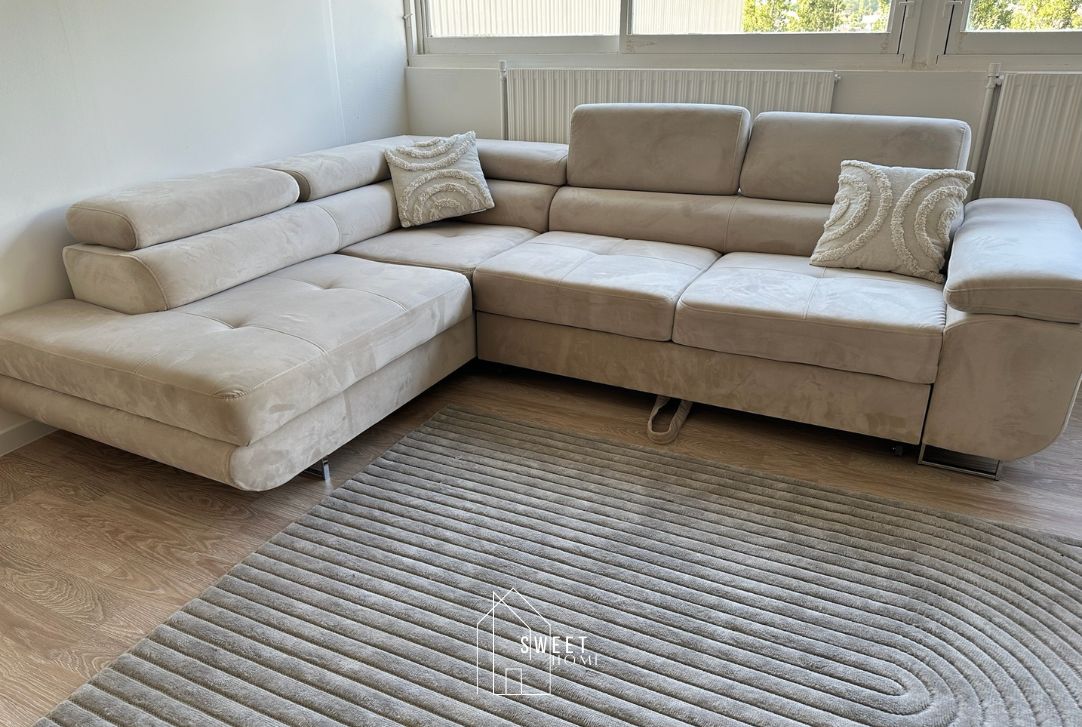 Canapé d'angle Convertible TONY (Velours)