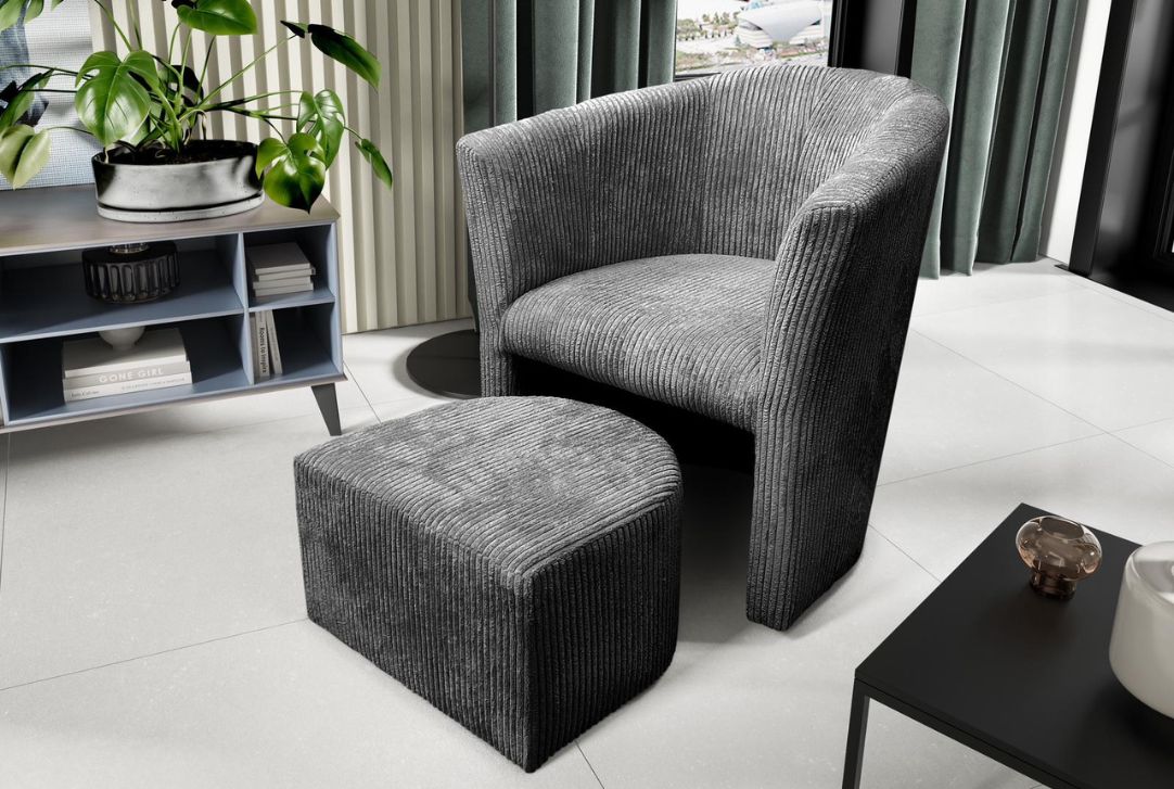 Fauteuil LINA (Velours côtelé)