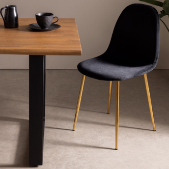 Chaise SCANDINAVE pied gold