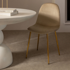 Chaise SCANDINAVE pied gold