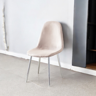 Chaise SCANDINAVE pied chrome