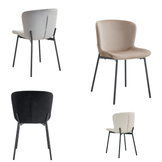 Chaise HAILEY (métal noir)