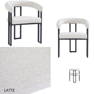 Chaise NAIA pied métal noir