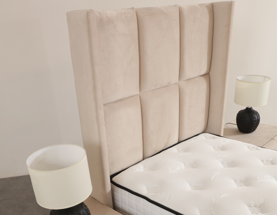 Lit Coffre 1 Place RIO Beige