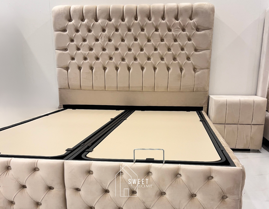 Lit coffre LUNA (Velours)