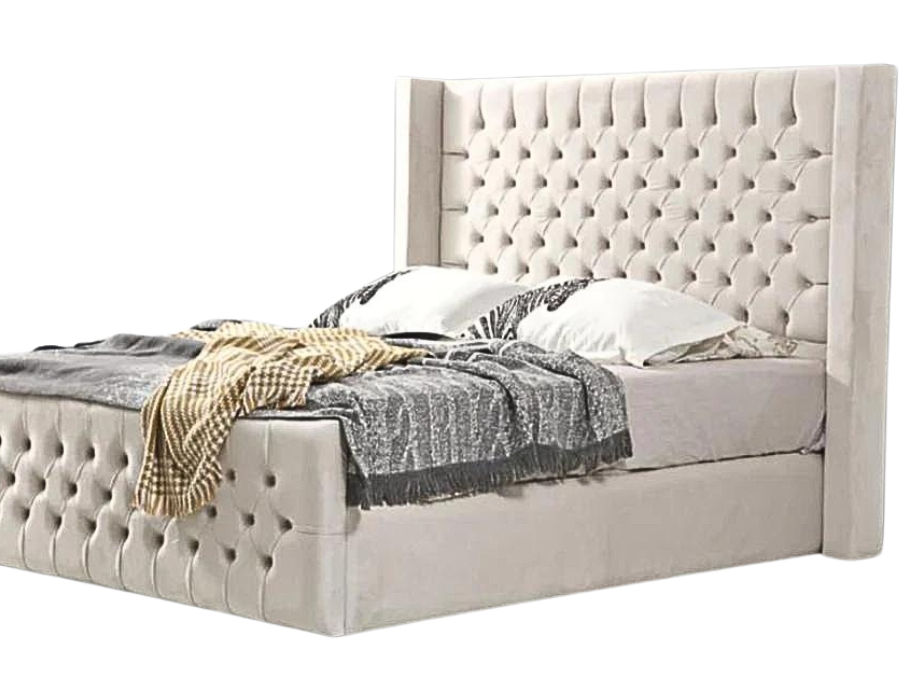 Cadre de Lit CLOUTE BIANCA (Velours)