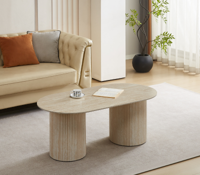 Table basse KINSHASA (Effet travertin)