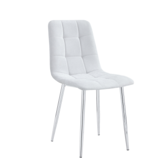 Chaise ELISA pied chrome (Disponible en plusieurs coloris)