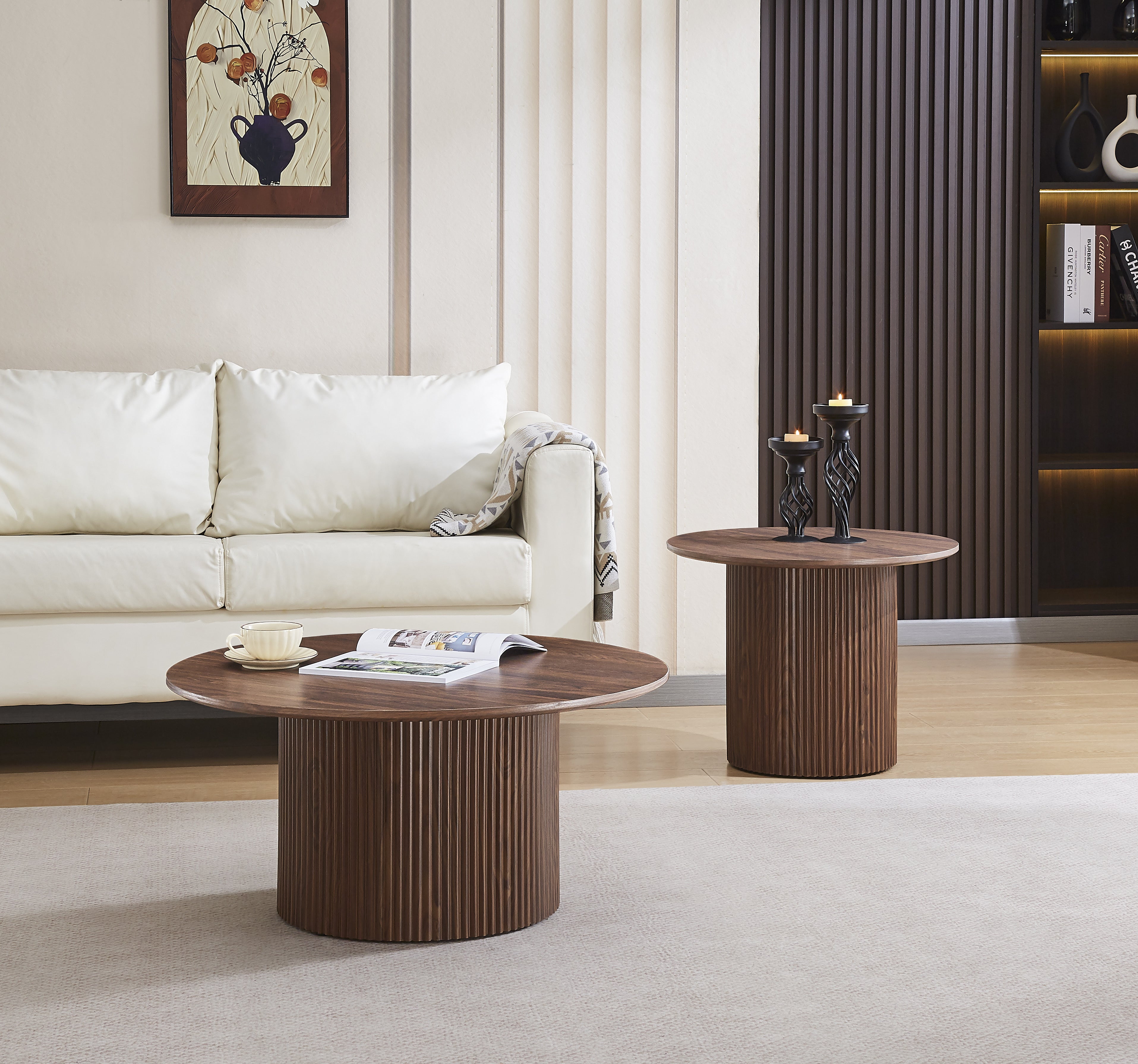 Table basse gigogne MINA (Bois noyé )