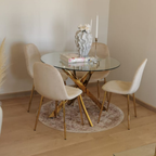 Chaise SCANDINAVE pied gold