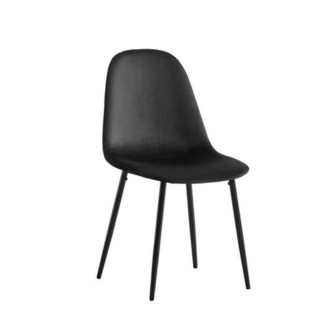 Chaise SCANDINAVE pied noir (Disponible en plusieurs coloris)