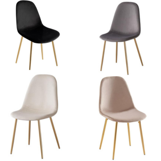 Chaise SCANDINAVE pied gold