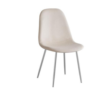 Chaise SCANDINAVE pied chrome (Disponible en plusieurs coloris)