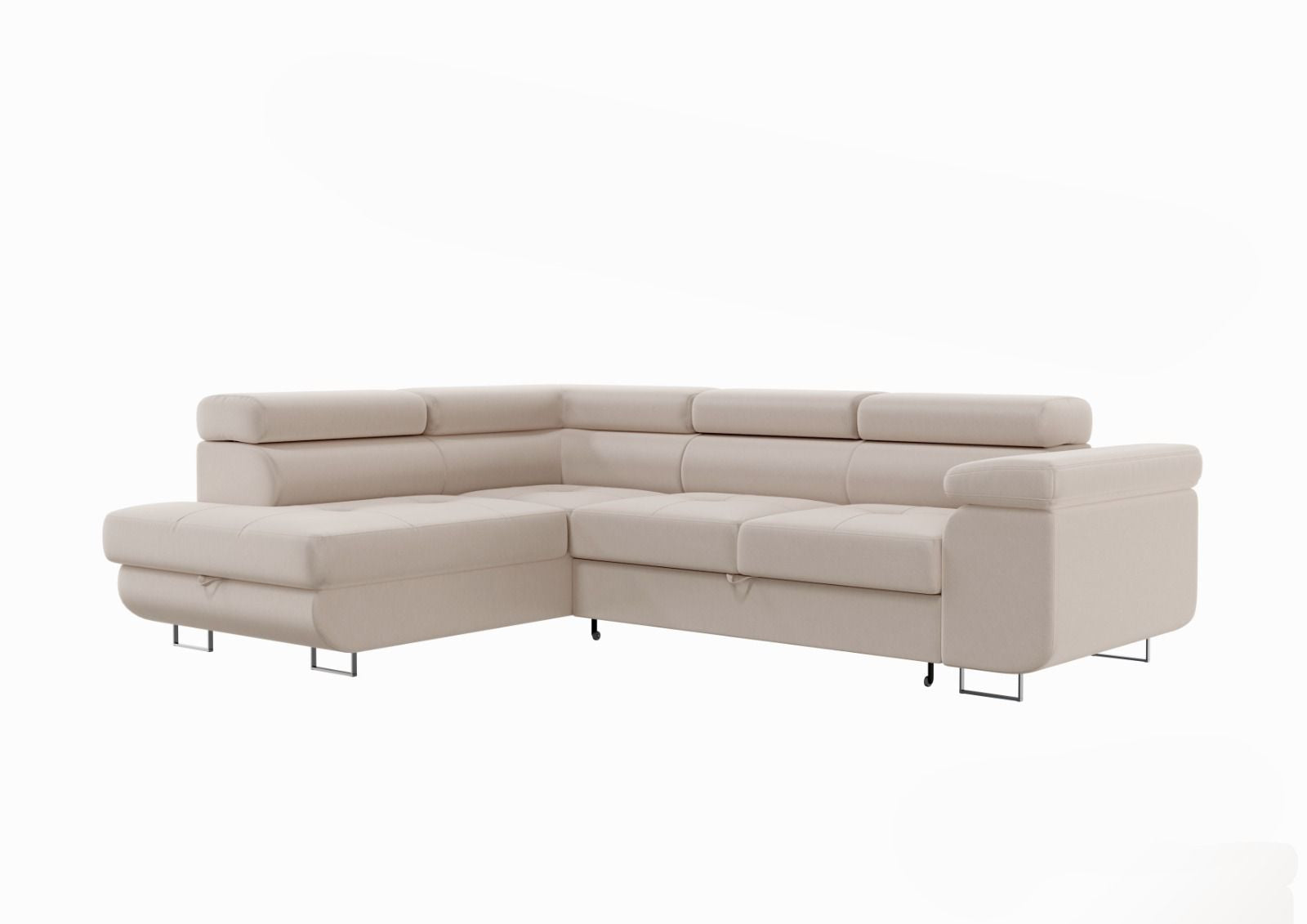 Canapé d'angle Convertible TONY Beige