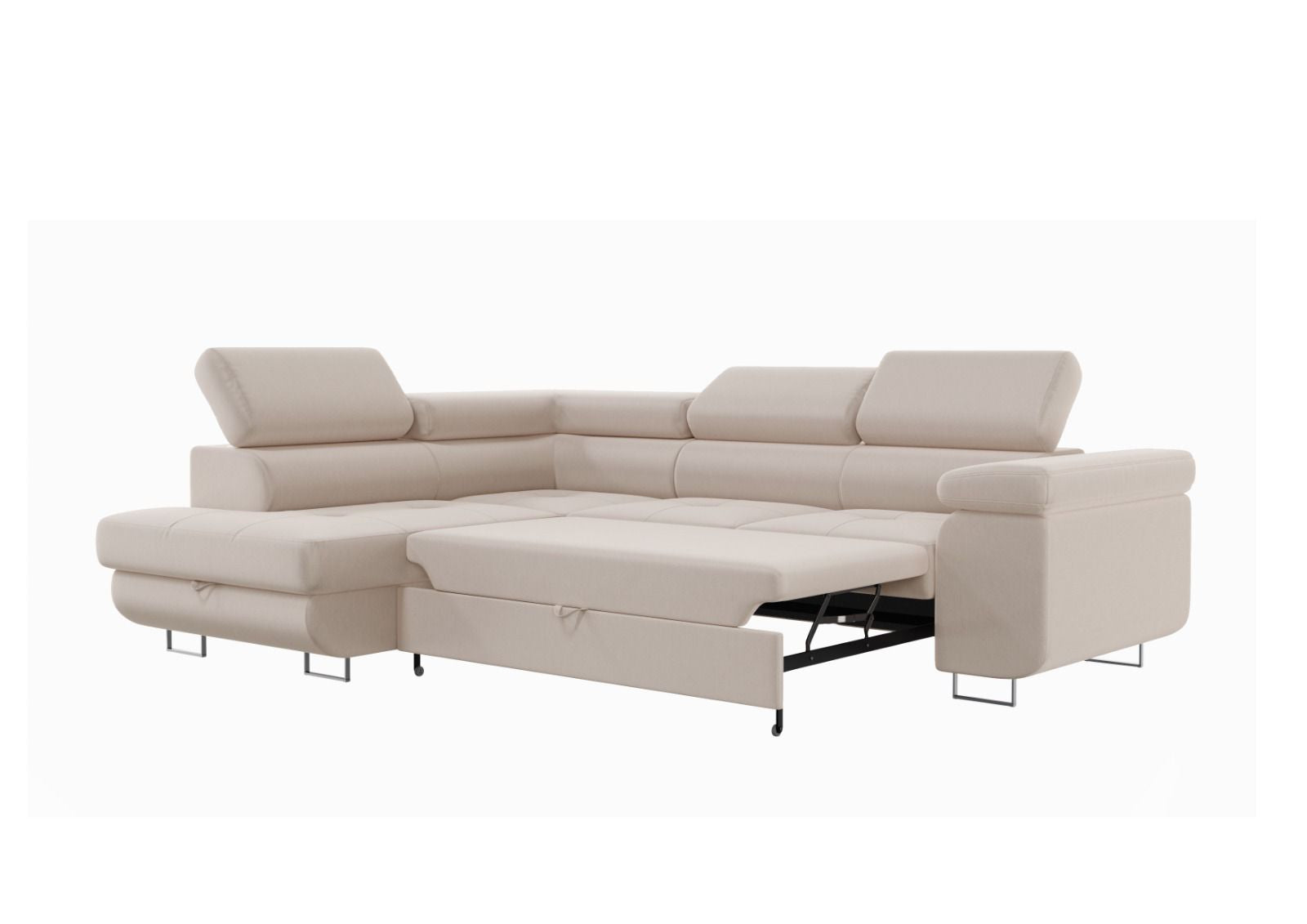 Canapé d'angle Convertible TONY Beige