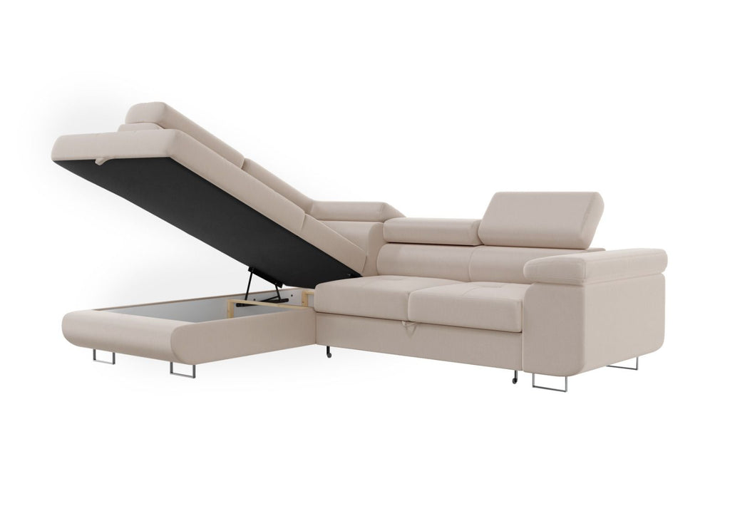 Canapé d'angle Convertible TONY Beige