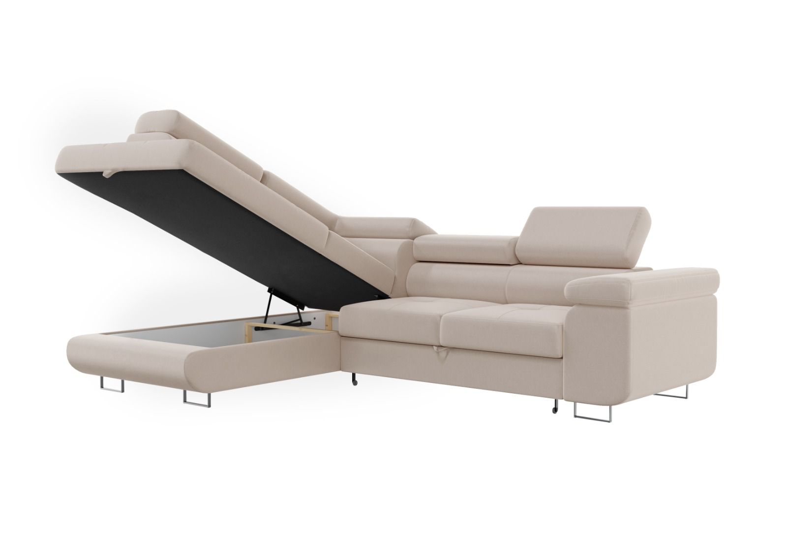 Canapé d'angle Convertible TONY Beige