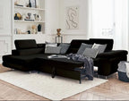 Canapé d'angle Convertible TONY Noir
