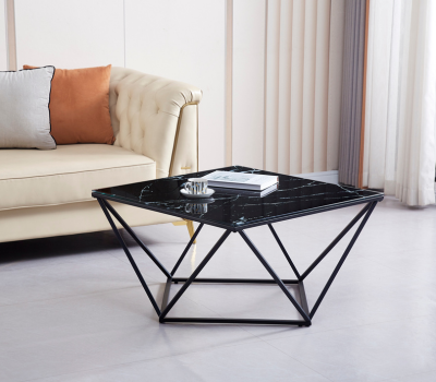 Table basse ALINA pied noir (Disponible en plusieurs coloris)